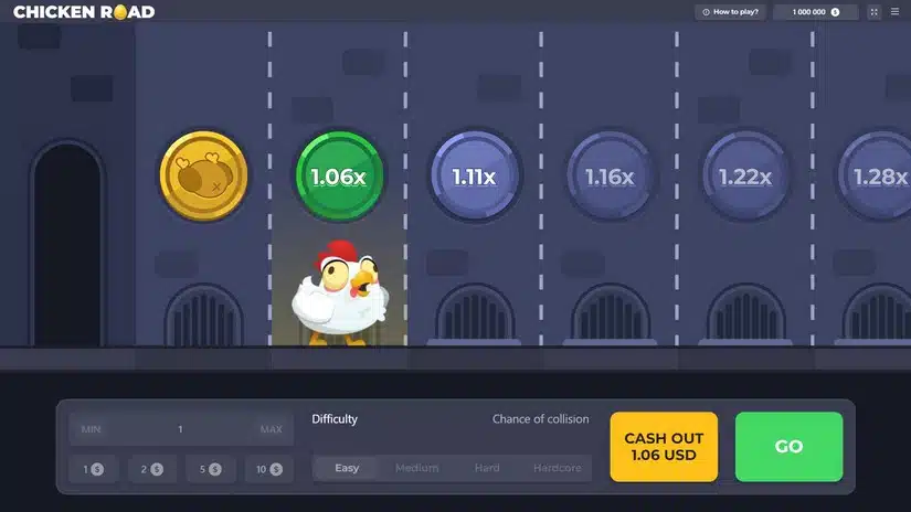 Chicken Cross 게임 방법.